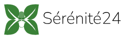 Logo Sérénité24 – permanence téléphonique 24h/24 & services dédiés au secteur pharmaceutique.
